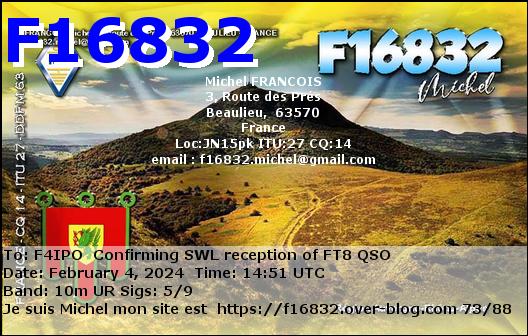 QSL de F16832