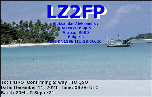 QSL de LZ2FP