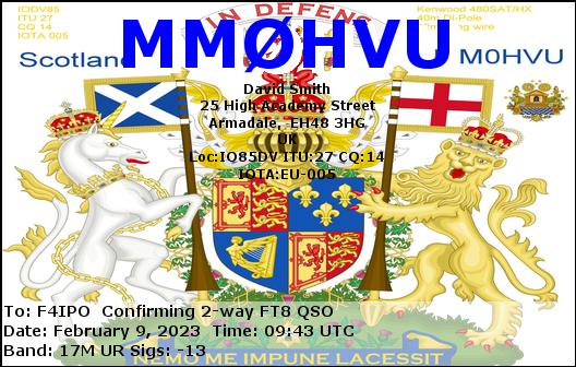 QSL de MM0HVU