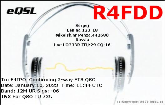 QSL de R4FDD