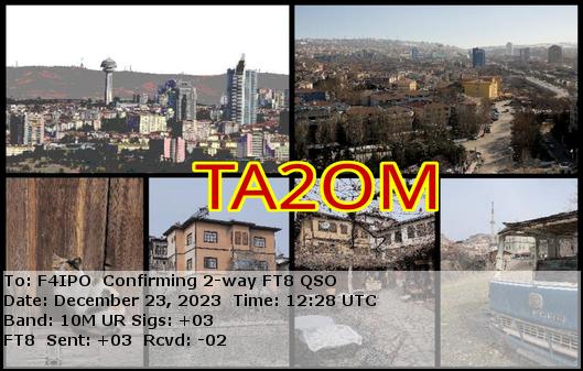 QSL de TA2OM