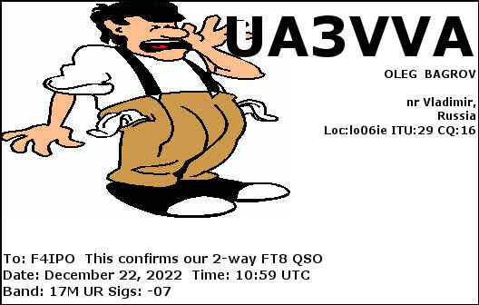 QSL de UA3VVA